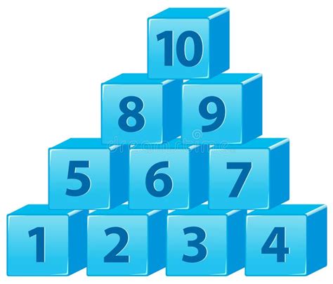 Block With Number And Pencil On White Background Isolated 3d Il Stock