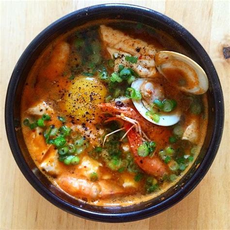 Maybe you would like to learn more about one of these? Korean Spicy Tofu Soup With Seafood recipe by la yuja ...