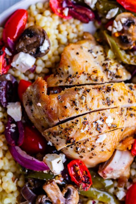 Authentic greek food recipes, greek vegetable recipes. Oven Baked Greek Chicken with Veggies from The Food ...