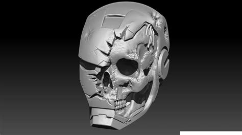 Iron Man Skull 3d Model 3d Printable Cgtrader