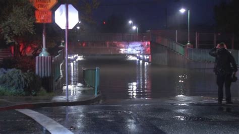 Bodies Found In Submerged Car Under Flooded Millbrae Overpass