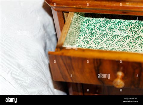 Close Up Shot Of Open Drawer Stock Photo Alamy