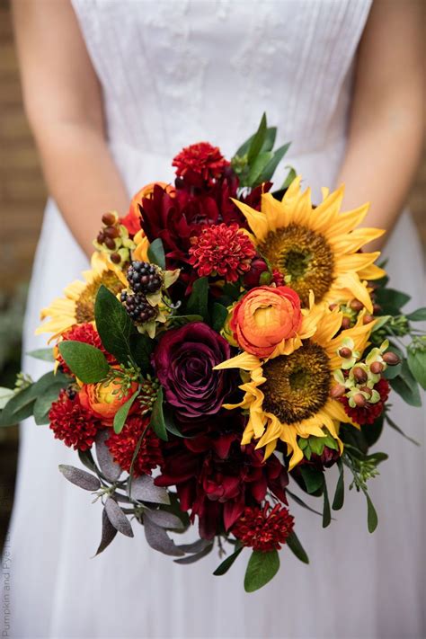 Stunning Sunflower Wedding Bouquet