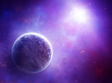 Space Space Art Purple Planet Wallpapers Hd Desktop