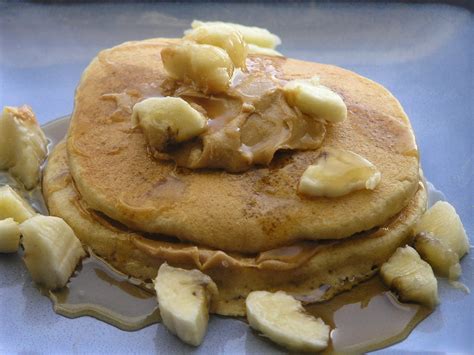 Sweet Luvin In The Kitchen Banana Pancakes With Peanut Butter And
