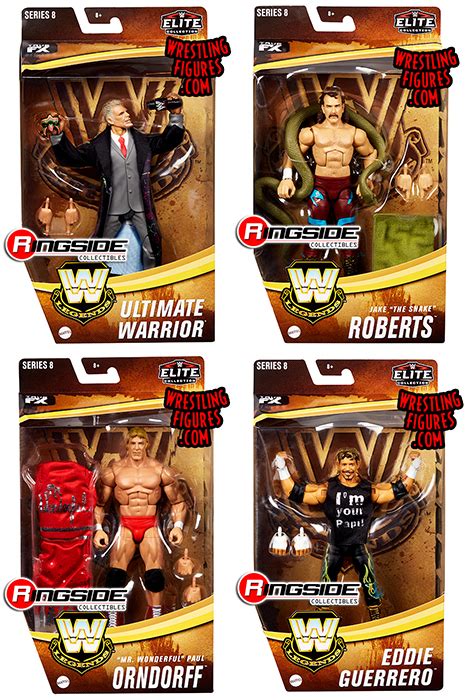 Wwe Legends 8 Complete Set Of 4 Wwe Toy Wrestling Action Figures By