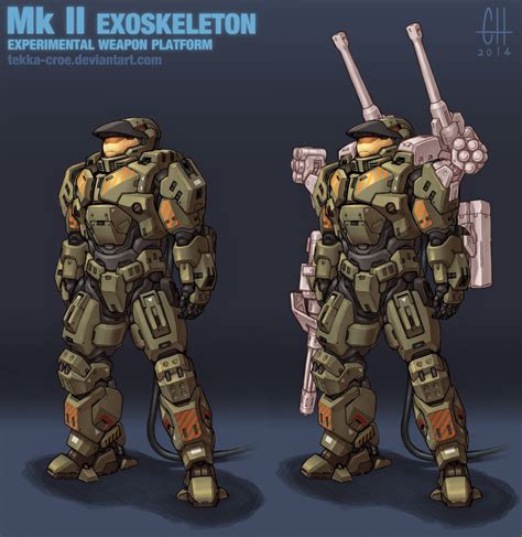 Mk Ii Exoskeleton By Tekka Croe On Deviantart Power Armor Halo