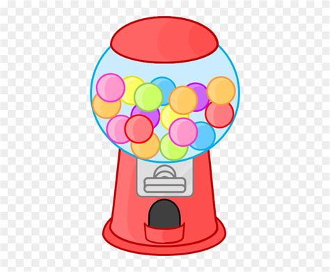 Gumball Clipart Red Bubble Gum Machine Cartoon Free Transparent Png