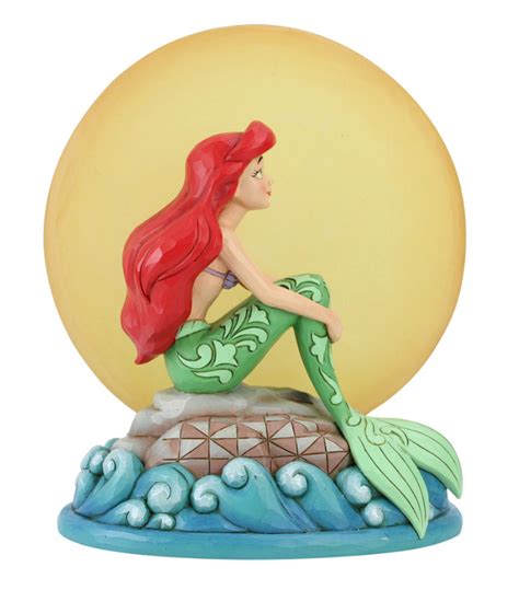 Ariel Sulla Sua Roccia Con Luna Luminosa Disney Traditions