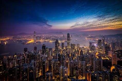 Picture Of The Week Sunrise Over Hong Kong Andys Travel Blog