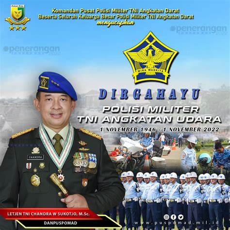 Dirgahayu Polisi Militer Tni Angkatan Udara Pusat Polisi Militer Tni Ad