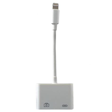 Adaptateur Appareil Photo Lightning Vers Usb 30 Compatible Blanc