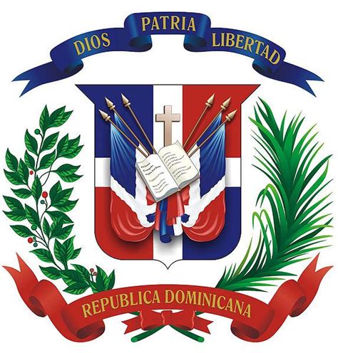 Coat Of Arms Of The Dominican Republic Caribbean Countries Pint
