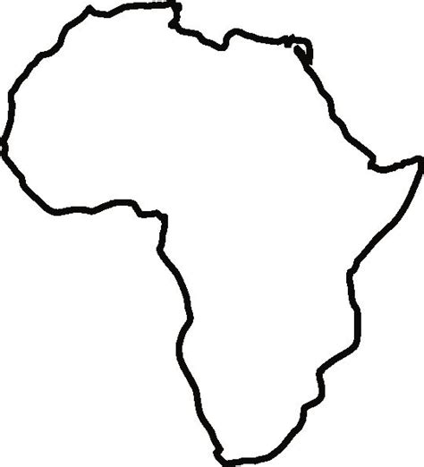 Africa Outline Map Pdf Map Of Africa Silhouette At Getdrawings Free For