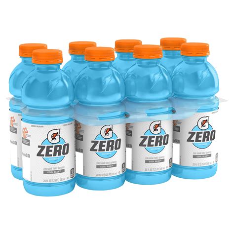 Gatorade Zero Cool Blue Zero Sugar Thirst Quencher Sports Drink 20 Fl