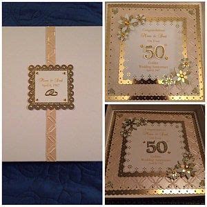 Golden 50th Wedding Anniversary Card for | Etsy | Wedding anniversary