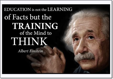 Young N Refined Albert Einstein Education Poster Quote Print For Home