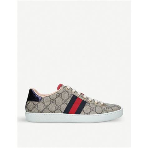Gucci New Ace Gg Supreme Canvas Trainers 910 Liked On Polyvore