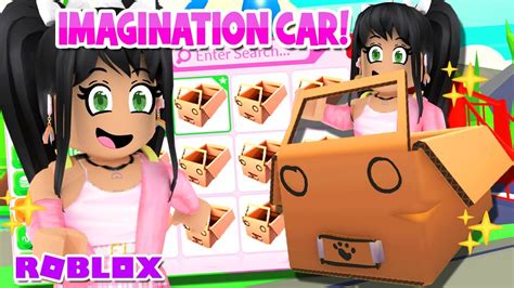 I Got The New Imagination Car 📦 Adopt Me Roblox Update Youtube
