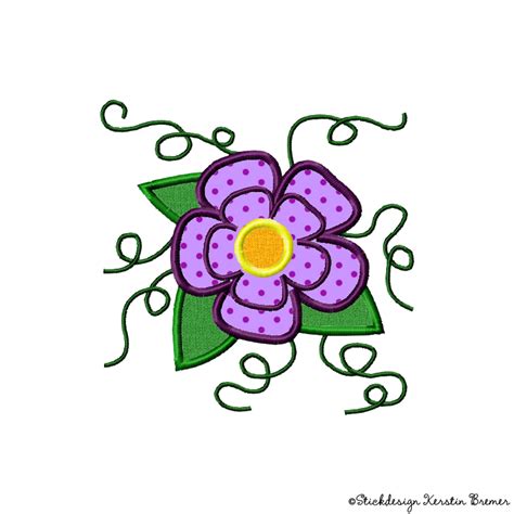 1.499 kostenlose bilder zum thema blume vorlage. Blumen Applikation Stickdatei - KerstinBremer.de
