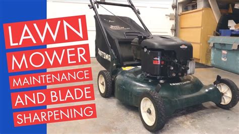 Experts disagree on how often you should sharpen your blade. Lawn Mower Maintenance & Blade Sharpening DIY - Craftsman Mower with a Briggs & Stratton Motor ...