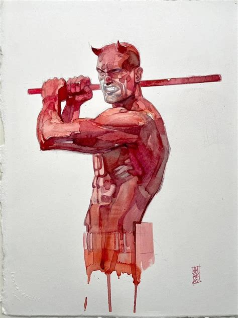 Daredevil Commission Alex Maleev In Andy Wursts Commission Comic