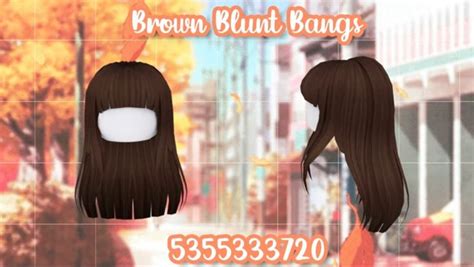 Bloxburg Hair Codes Long Hair With Bangs Bangs With Medium Hair