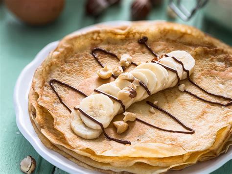 Crêpes banane-chocolat Recette de Crêpes banane-chocolat