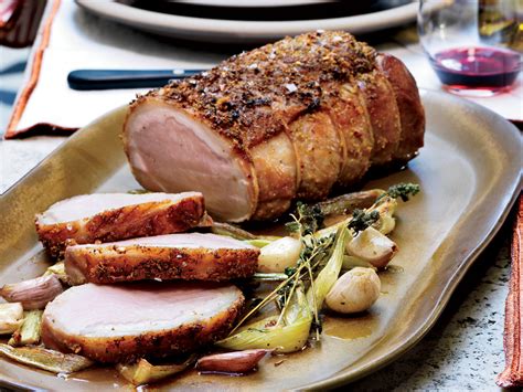 Cooking roast pork always put the pork into a preheated oven and cook to the correct temperature. Fennel-Garlic Pork Roast Recipe | Food & Wine