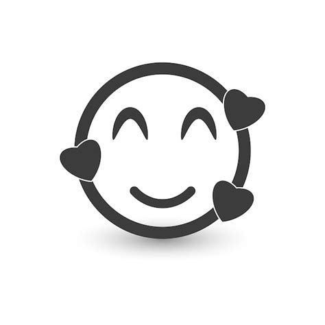 Premium Vector Happy Emoji Flat Icon