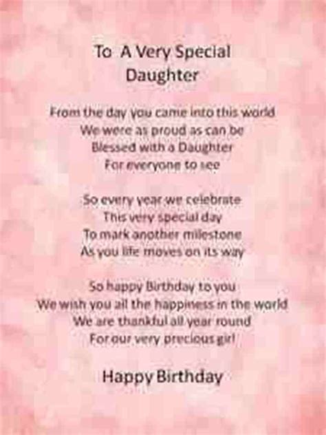 Therefore happy 21st birthday wishes are more about these legal rights. Daughter Birthday Wishes Poems | birthday wish poem for ...