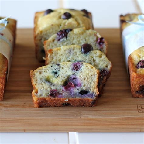 Buttermilk Blueberry Chocolate Chip Banana Bread