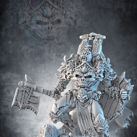 3D Printable Berserk chaos warrior leader by Ghamak