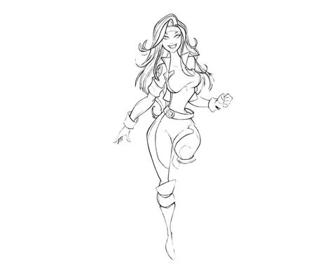 A 90′s style take along with an alternate colored version based on one of her marvel vs capcom 2 color palettes. Marvel Rogue Coloring Pages Sketch Coloring Page