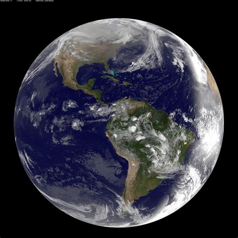 Full Disk Image Of Earth Captured March 2 2011 Nasa Noa Flickr