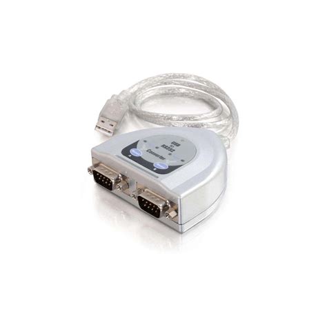 C2g 26478 Usb To 2 Port Db9 Serial Rs232 Adapter Cable Taa Compliant