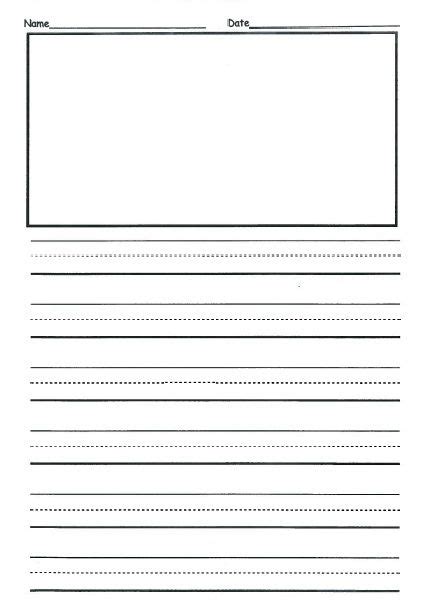 2nd Grade Writing Paper Template Educational And Entertaining