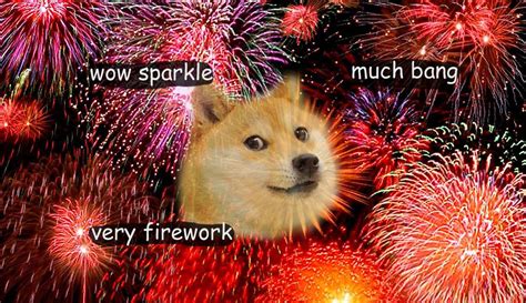 Fireworks Doge Fireworks Funny Animal Memes Dog Jokes