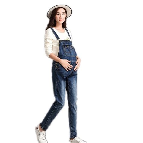 Brand Design Maternity Denim Jumpsuite Denim Overalls Maternity Jeans