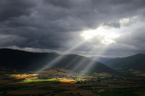Sunlight on the Mountain Valley Landscape image - Free stock photo ...