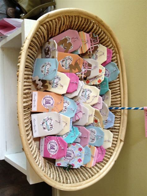 Tea Bag Favors With Monograms Jenns Bridal Shower Tea Bag Favors