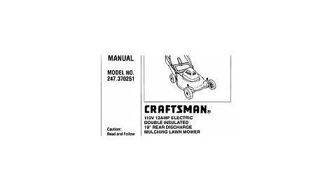 Find Owner's Manuals for Craftsman Brand Mowers