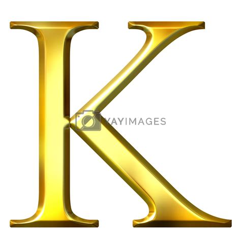 3d Golden Greek Letter Kappa By Georgios Vectors And Illustrations Free