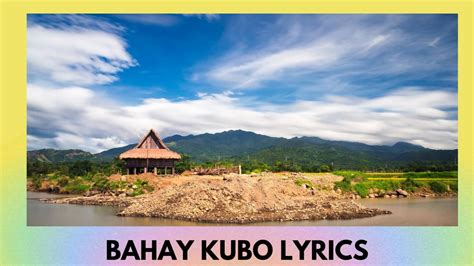 Bahay Kubo Lyrics Filipino Folk Songs Aralin Philippines