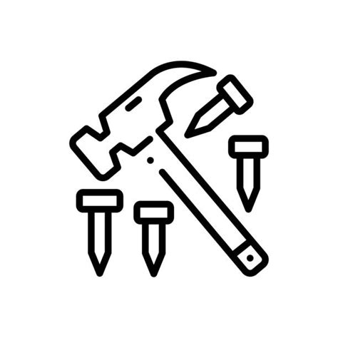 Best Hammer And Nail Illustrations Royalty Free Vector Graphics And Clip