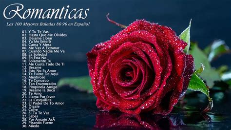 Las 100 mejores canciones románticas De Los 80 90 en español YouTube
