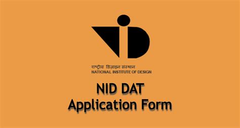 Nid Dat Application Form 2022