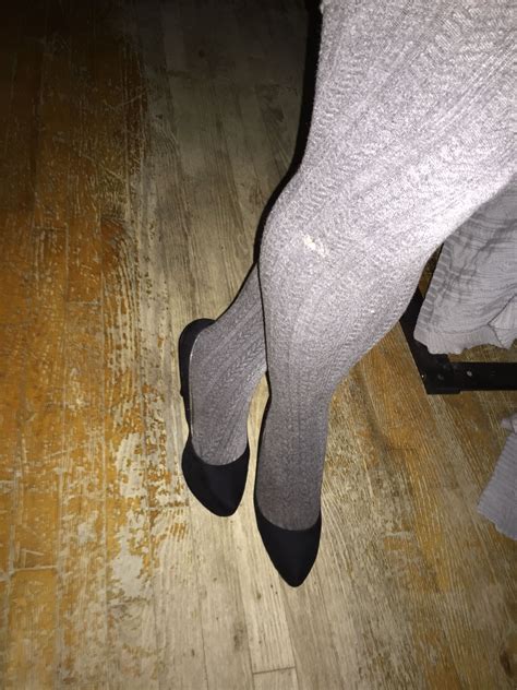 Thick Tights Beautiful Socks Grey Tights Winter Tights