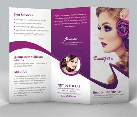 21 Beauty Salon Brochures Designs And Examples Psd Ai 727