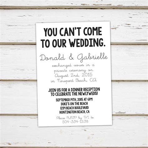 9 Funny Wedding Invitations Perfect For Every Sense Of Humor